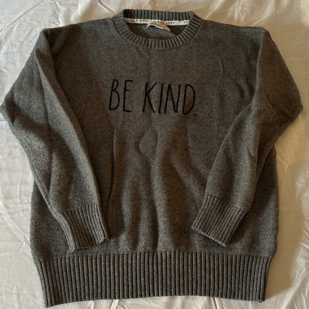 Rae Dunn “Be Kind” sweater. Size medium